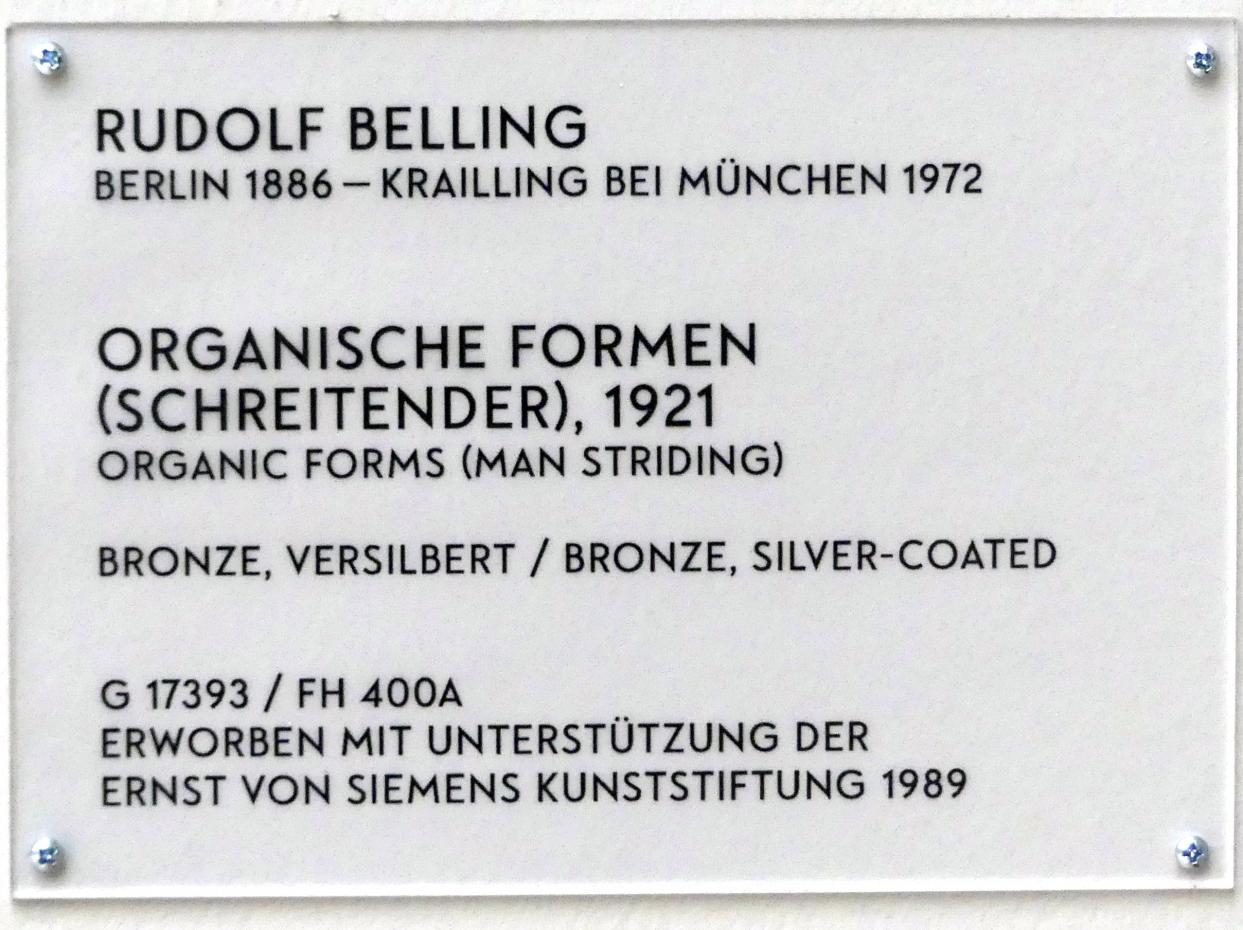 Rudolf Belling: Organische Formen (Schreitender), 1921, Bild 7/7