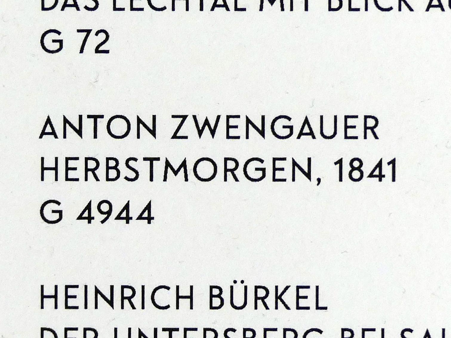 Anton Zwengauer (1841), Herbstmorgen, München, Lenbachhaus, Saal 21, 1841, Bild 2/2
