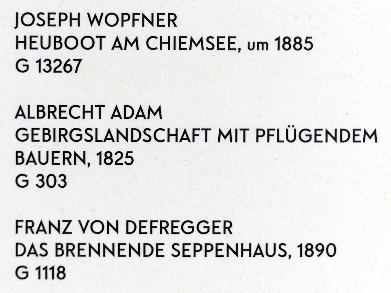 Albrecht Adam (1825–1840), Gebirgslandschaft mit pflügendem Bauern, München, Lenbachhaus, Saal 23, 1825, Bild 2/2