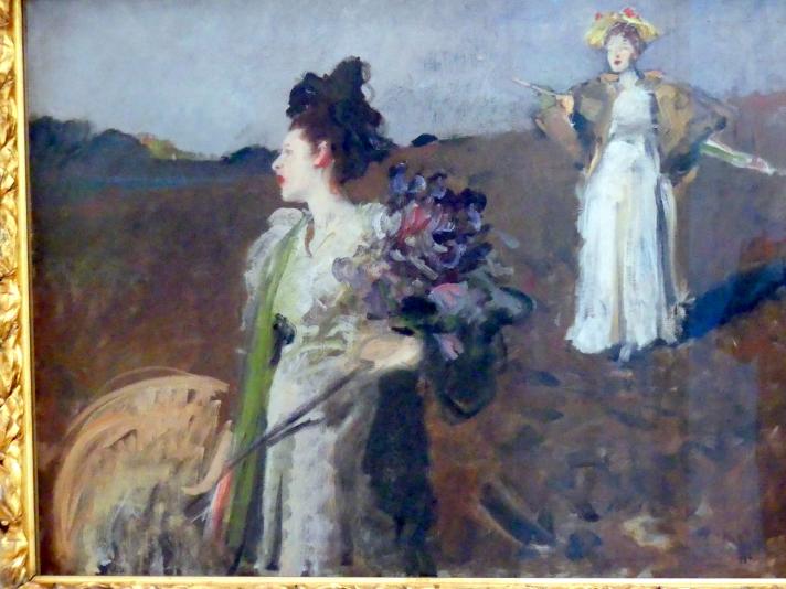 Bruno Piglhein (1893), Spiel im Freien, München, Lenbachhaus, Saal 24, vor 1894, Bild 2/4