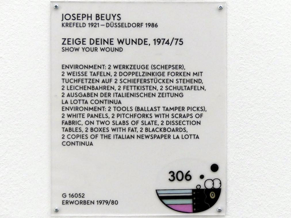 Joseph Beuys (1948–1985), Zeige deine Wunde, München, Lenbachhaus, Saal 43, 1974–1975, Bild 13/16