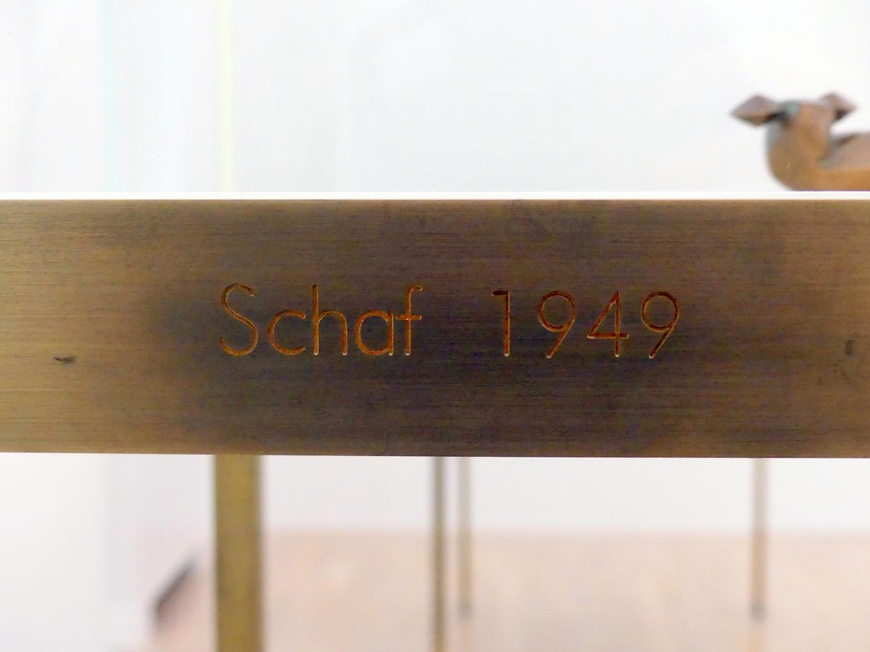Joseph Beuys (1948–1985), Ohne Titel (kleines Schaf), München, Lenbachhaus, Saal 44, 1949, Bild 4/5