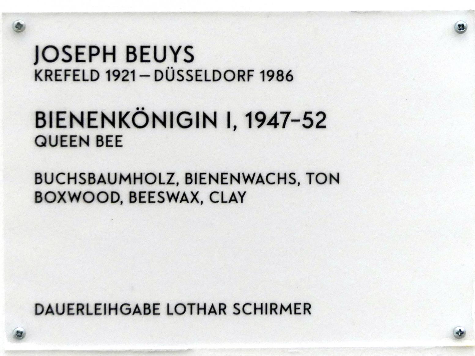 Joseph Beuys (1948–1985), Bienenkönigin I, München, Lenbachhaus, Saal 44, 1947–1952, Bild 6/6