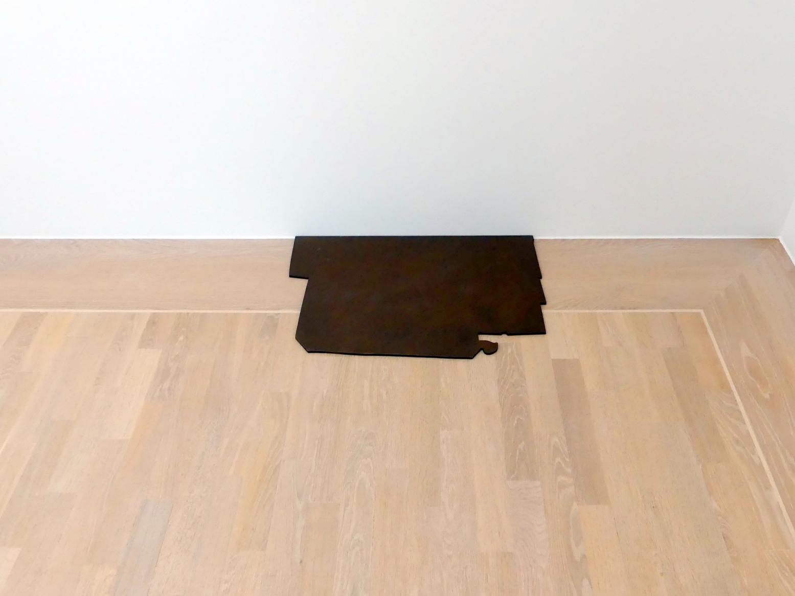 Joseph Beuys (1948–1985), Ohne Titel (Kupferplatte für die Ofenstelle), München, Lenbachhaus, Saal 45, 1962–1970, Bild 4/6