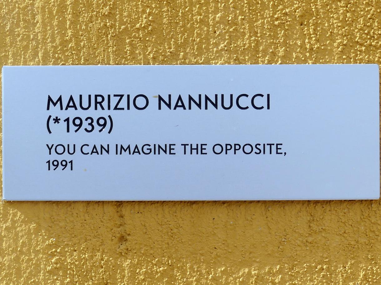 Maurizio Nannucci (1991), You can image the opposite, München, Lenbachhaus, Garten, 1991, Bild 3/3