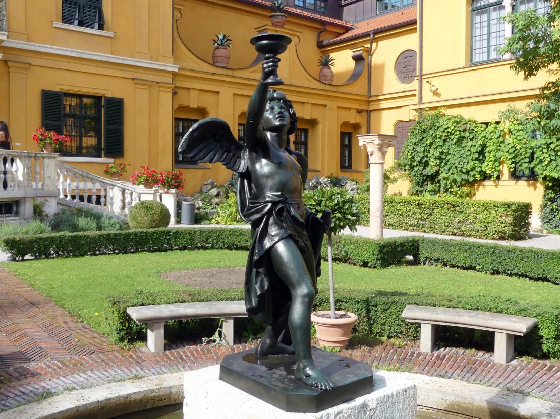 Ferdinand von Miller (1890), Herkulesknabe mit Keule, München, Lenbachhaus, Garten, 1890, Bild 2/4