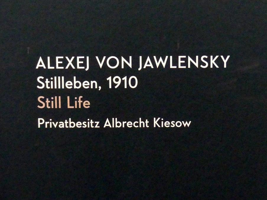 Alexej von Jawlensky (1893–1938), Stillleben, München, Lenbachhaus, Kunstbau, Ausstellung "Lebensmenschen" vom 22.10.2019-16.02.2020, München, Murnau, Oberstdorf, 1908-1913, 1910, Bild 2/2