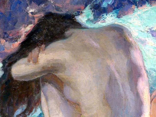 Marc-Aurèle de Foy Suzor-Coté (1893–1925), Symphonie Pathétique, München, Kunsthalle, Ausstellung "Kanada und der Impressionismus" vom 19.07.-17.11.2019, Frauen in ihrer Freizeit, 1925, Bild 2/3