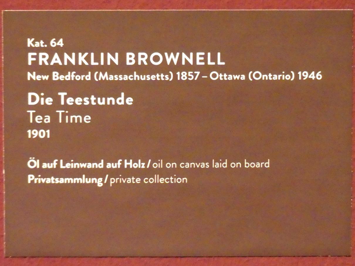 Franklin Brownell (1896–1916), Die Teestunde, München, Kunsthalle, Ausstellung "Kanada und der Impressionismus" vom 19.07.-17.11.2019, Frauen in ihrer Freizeit, 1901, Bild 2/2