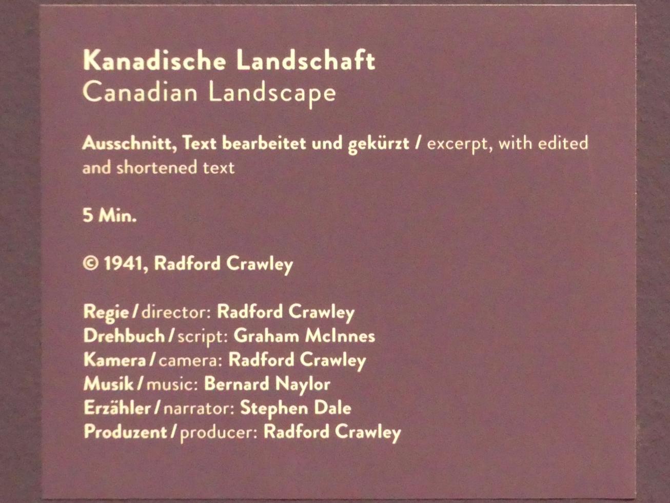 Kanadische Landschaft, München, Kunsthalle, Ausstellung "Kanada und der Impressionismus" vom 19.07.-17.11.2019, Vom Impressionismus zur kanadischen Moderne, 1941, Bild 2/2