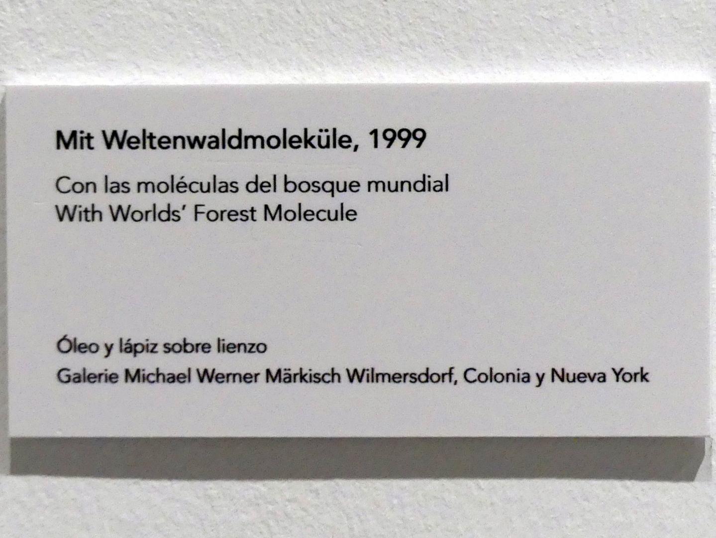 Jörg Immendorff (1965–2007), Mit Weltenwaldmoleküle, Madrid, Museo Reina Sofía, Ausstellung "Jörg Immendorff - The Task of the Painter" vom 30.10.2019-13.04.2020, Saal 7, 1999, Bild 2/2