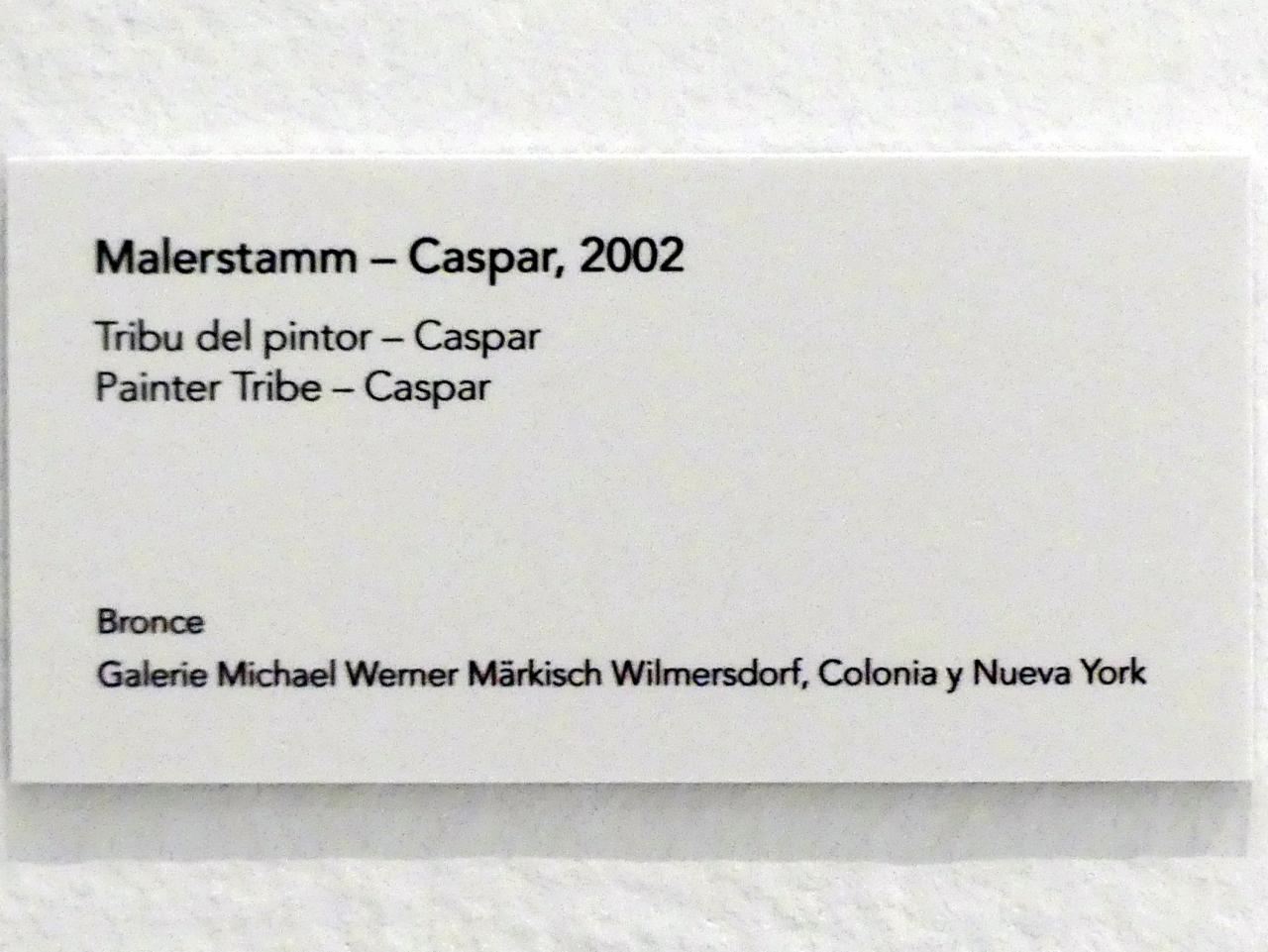 Jörg Immendorff (1965–2007), Malerstamm - Caspar, Madrid, Museo Reina Sofía, Ausstellung "Jörg Immendorff - The Task of the Painter" vom 30.10.2019-13.04.2020, Saal 7, 2002, Bild 3/3