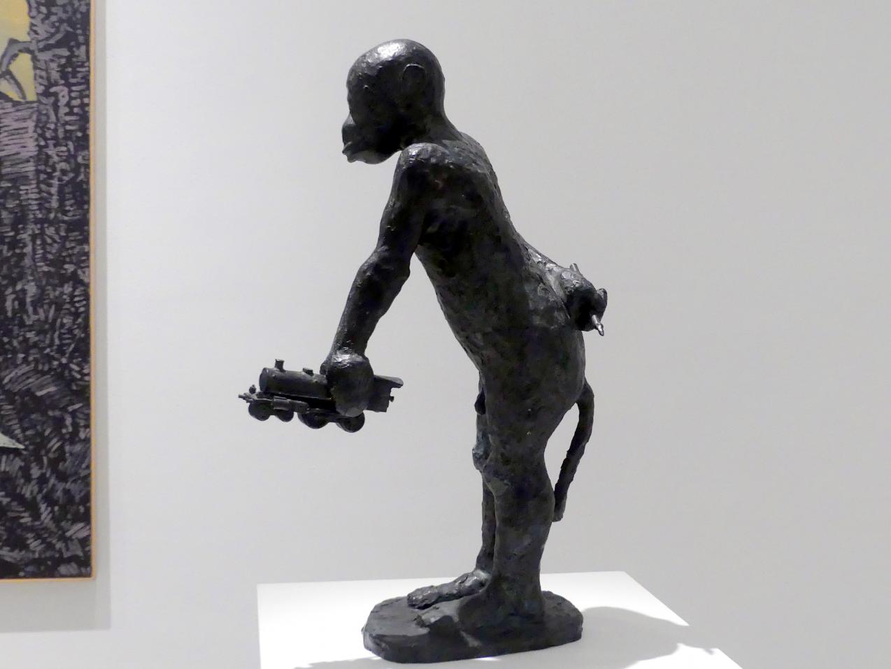 Jörg Immendorff (1965–2007), Malerstamm - Will, Madrid, Museo Reina Sofía, Ausstellung "Jörg Immendorff - The Task of the Painter" vom 30.10.2019-13.04.2020, Saal 7, 2002, Bild 2/3