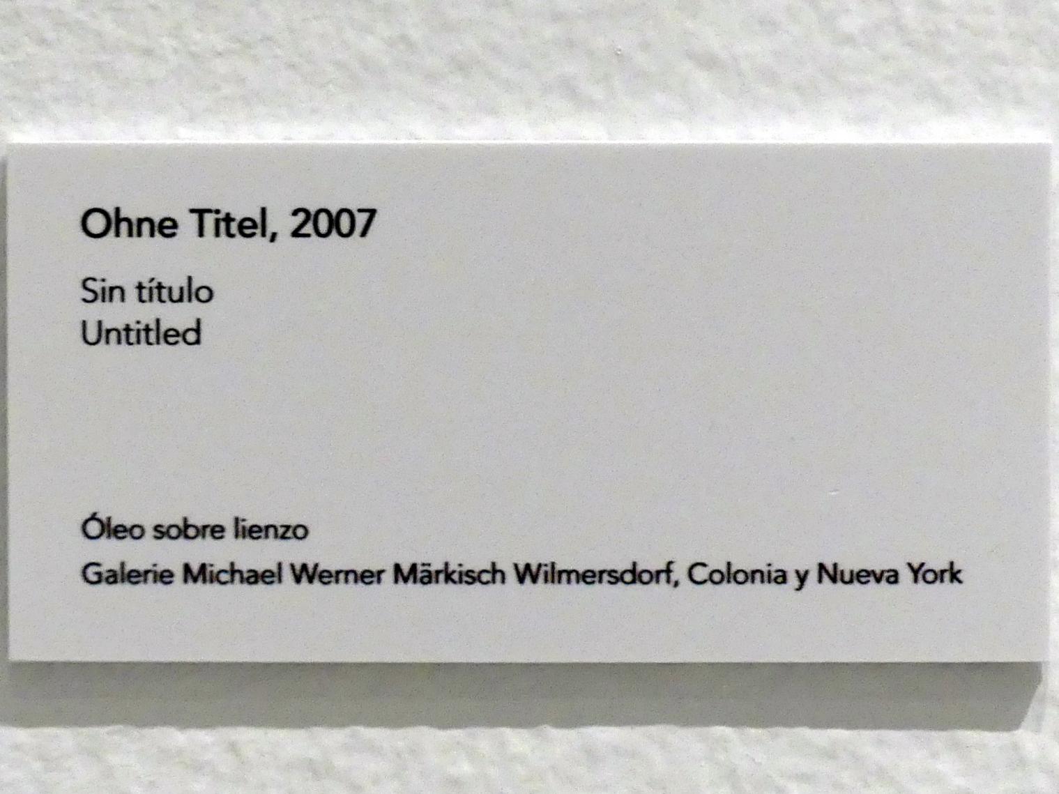 Jörg Immendorff (1965–2007), Ohne Titel, Madrid, Museo Reina Sofía, Ausstellung "Jörg Immendorff - The Task of the Painter" vom 30.10.2019-13.04.2020, Saal 7, 2007, Bild 2/2
