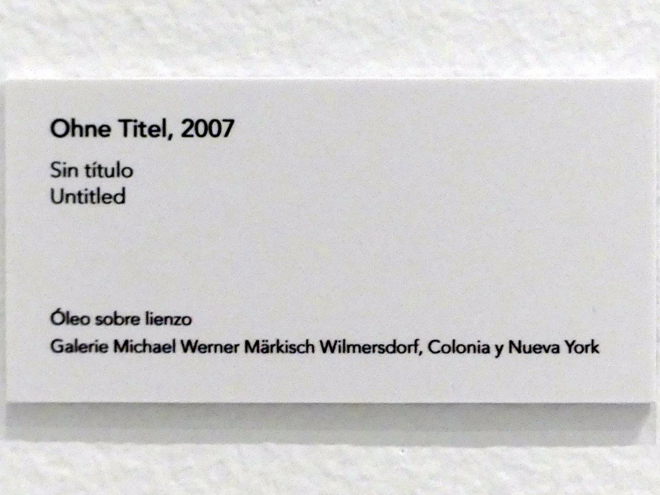 Jörg Immendorff (1965–2007), Ohne Titel, Madrid, Museo Reina Sofía, Ausstellung "Jörg Immendorff - The Task of the Painter" vom 30.10.2019-13.04.2020, Saal 7, 2007, Bild 2/2