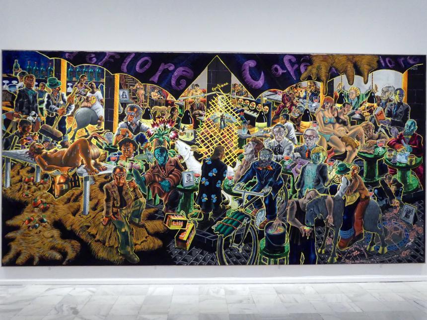 Jörg Immendorff (1965–2007), Gyntiana, Madrid, Museo Reina Sofía, Ausstellung "Jörg Immendorff - The Task of the Painter" vom 30.10.2019-13.04.2020, Saal 6, 1992–1993