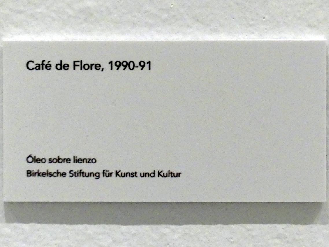 Jörg Immendorff (1965–2007), Café de Flore, Madrid, Museo Reina Sofía, Ausstellung "Jörg Immendorff - The Task of the Painter" vom 30.10.2019-13.04.2020, Saal 5, 1990–1991, Bild 2/2