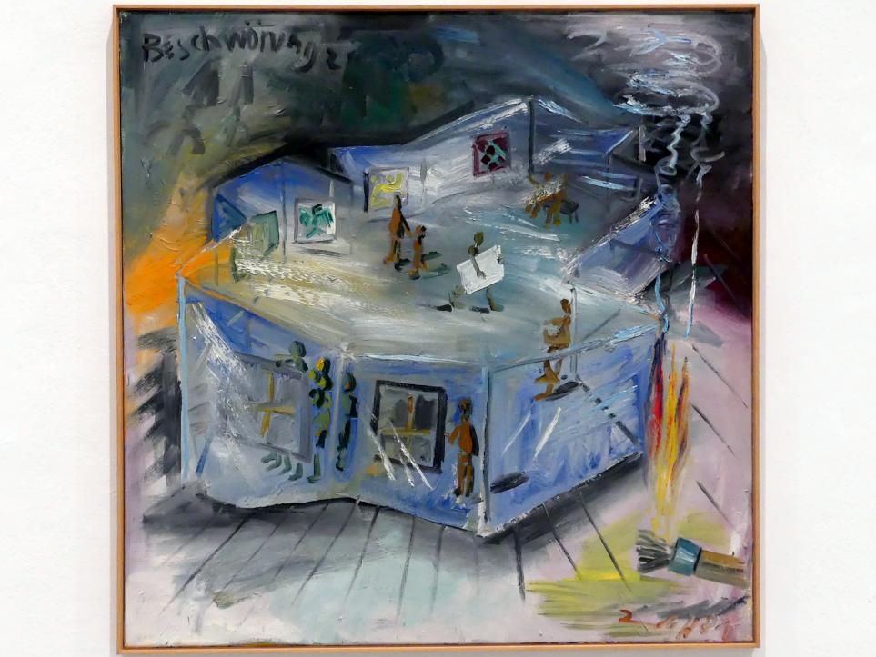 Jörg Immendorff (1965–2007), Beschwörung, Madrid, Museo Reina Sofía, Ausstellung "Jörg Immendorff - The Task of the Painter" vom 30.10.2019-13.04.2020, Saal 4, 1981, Bild 9/11