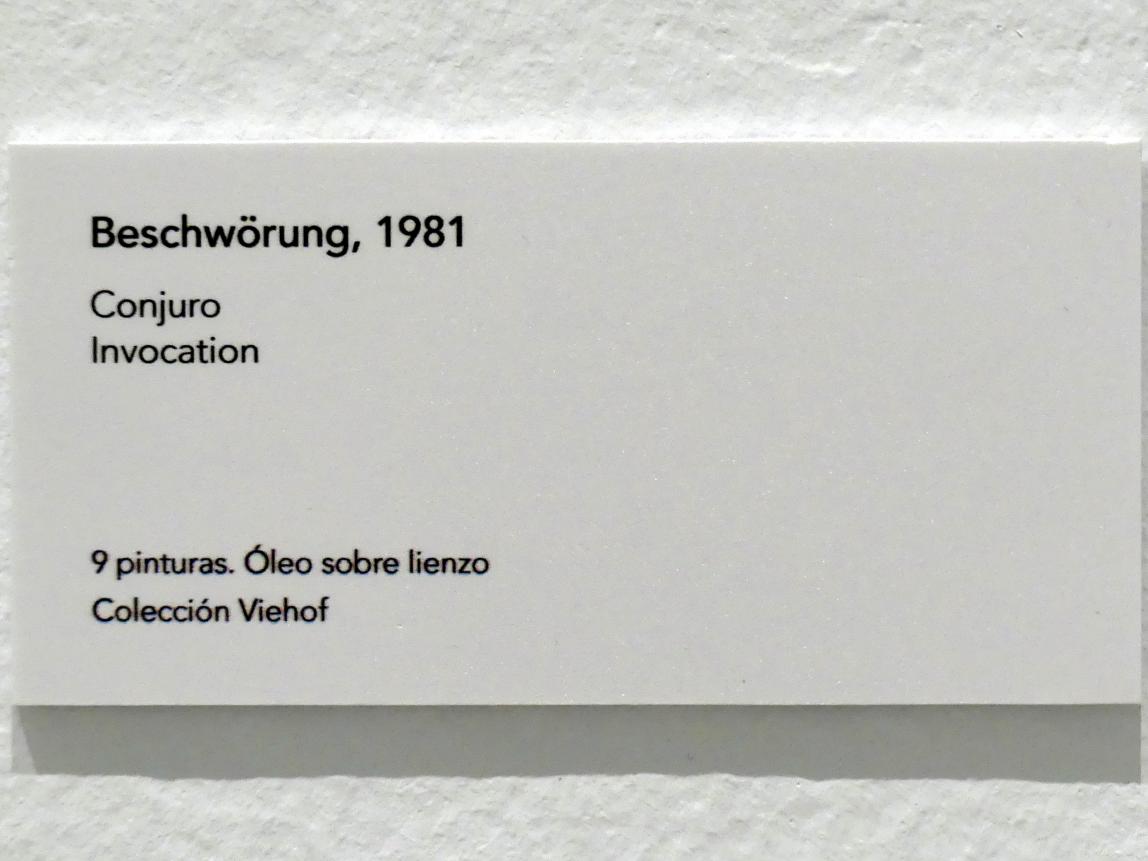 Jörg Immendorff (1965–2007), Beschwörung, Madrid, Museo Reina Sofía, Ausstellung "Jörg Immendorff - The Task of the Painter" vom 30.10.2019-13.04.2020, Saal 4, 1981, Bild 11/11