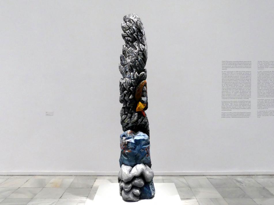 Jörg Immendorff (1965–2007), Adler, Madrid, Museo Reina Sofía, Ausstellung "Jörg Immendorff - The Task of the Painter" vom 30.10.2019-13.04.2020, Saal 4, 1981, Bild 1/5
