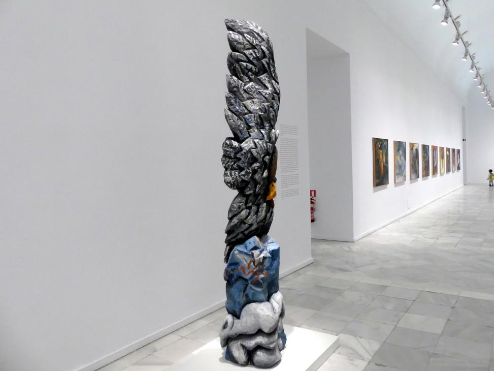Jörg Immendorff (1965–2007), Adler, Madrid, Museo Reina Sofía, Ausstellung "Jörg Immendorff - The Task of the Painter" vom 30.10.2019-13.04.2020, Saal 4, 1981, Bild 4/5