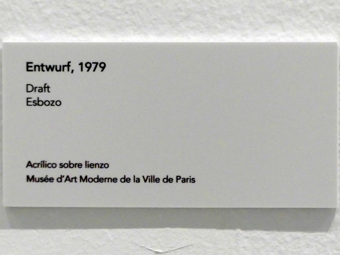 Jörg Immendorff (1965–2007), Entwurf, Madrid, Museo Reina Sofía, Ausstellung "Jörg Immendorff - The Task of the Painter" vom 30.10.2019-13.04.2020, Saal 4, 1979, Bild 2/2