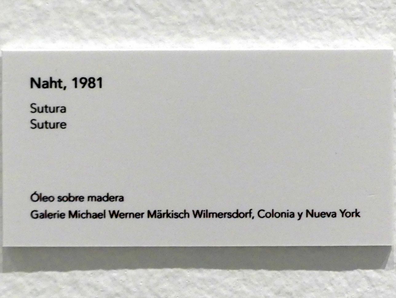 Jörg Immendorff (1965–2007), Naht, Madrid, Museo Reina Sofía, Ausstellung "Jörg Immendorff - The Task of the Painter" vom 30.10.2019-13.04.2020, Saal 4, 1981, Bild 2/2