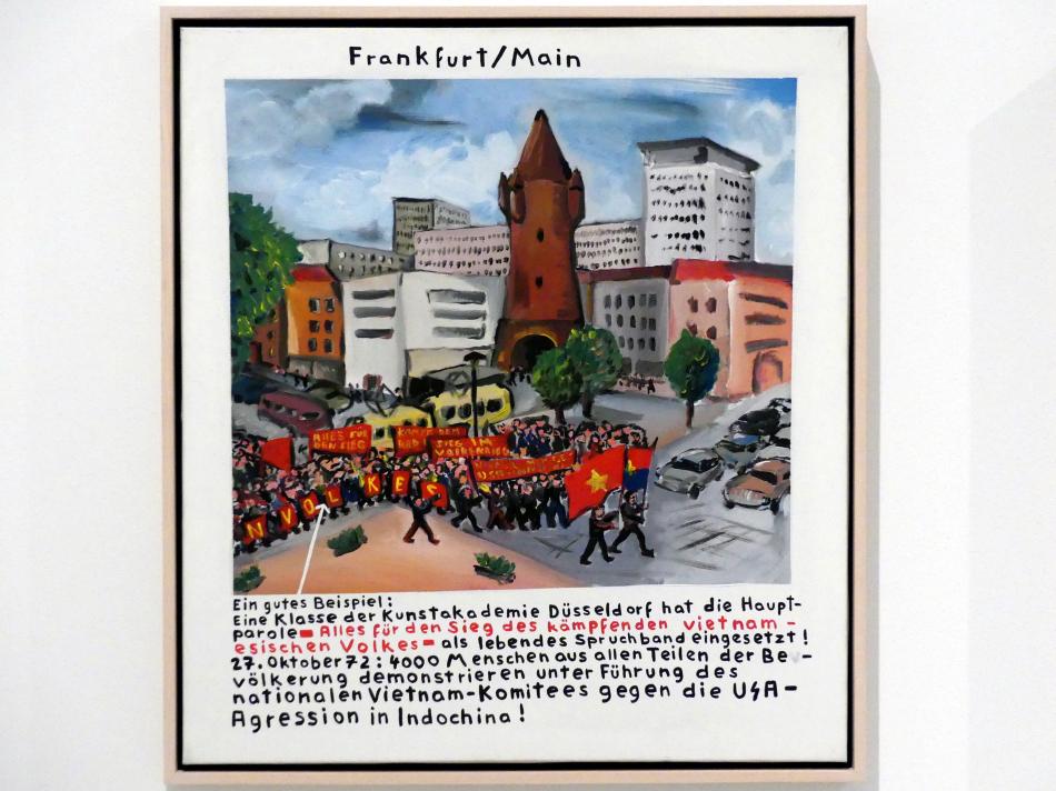 Jörg Immendorff (1965–2007), Frankfurt/Main, Madrid, Museo Reina Sofía, Ausstellung "Jörg Immendorff - The Task of the Painter" vom 30.10.2019-13.04.2020, Saal 3, 1973