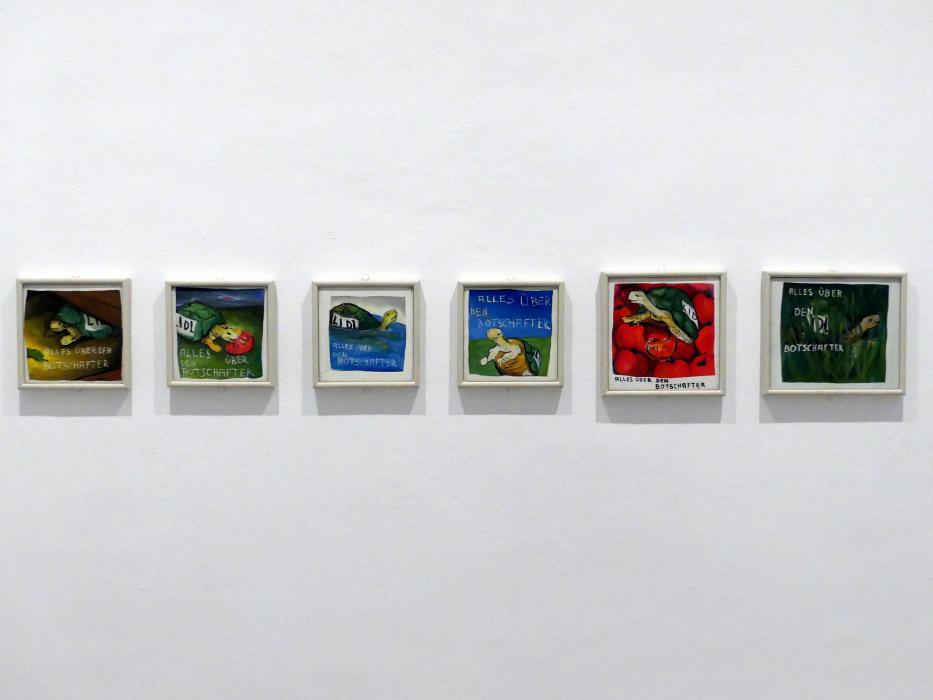 Jörg Immendorff (1965–2007), Alles über den Botschafter (LIDL), Madrid, Museo Reina Sofía, Ausstellung "Jörg Immendorff - The Task of the Painter" vom 30.10.2019-13.04.2020, Saal 2, 1968