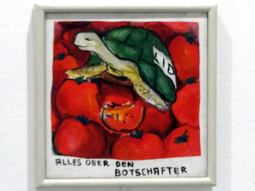 Jörg Immendorff (1965–2007), Alles über den Botschafter (LIDL), Madrid, Museo Reina Sofía, Ausstellung "Jörg Immendorff - The Task of the Painter" vom 30.10.2019-13.04.2020, Saal 2, 1968, Bild 6/8