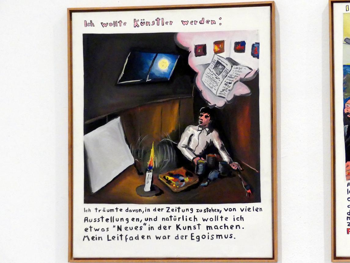 Jörg Immendorff (1965–2007), Ich wollte Künstler werden:, Madrid, Museo Reina Sofía, Ausstellung "Jörg Immendorff - The Task of the Painter" vom 30.10.2019-13.04.2020, Saal 2, 1972