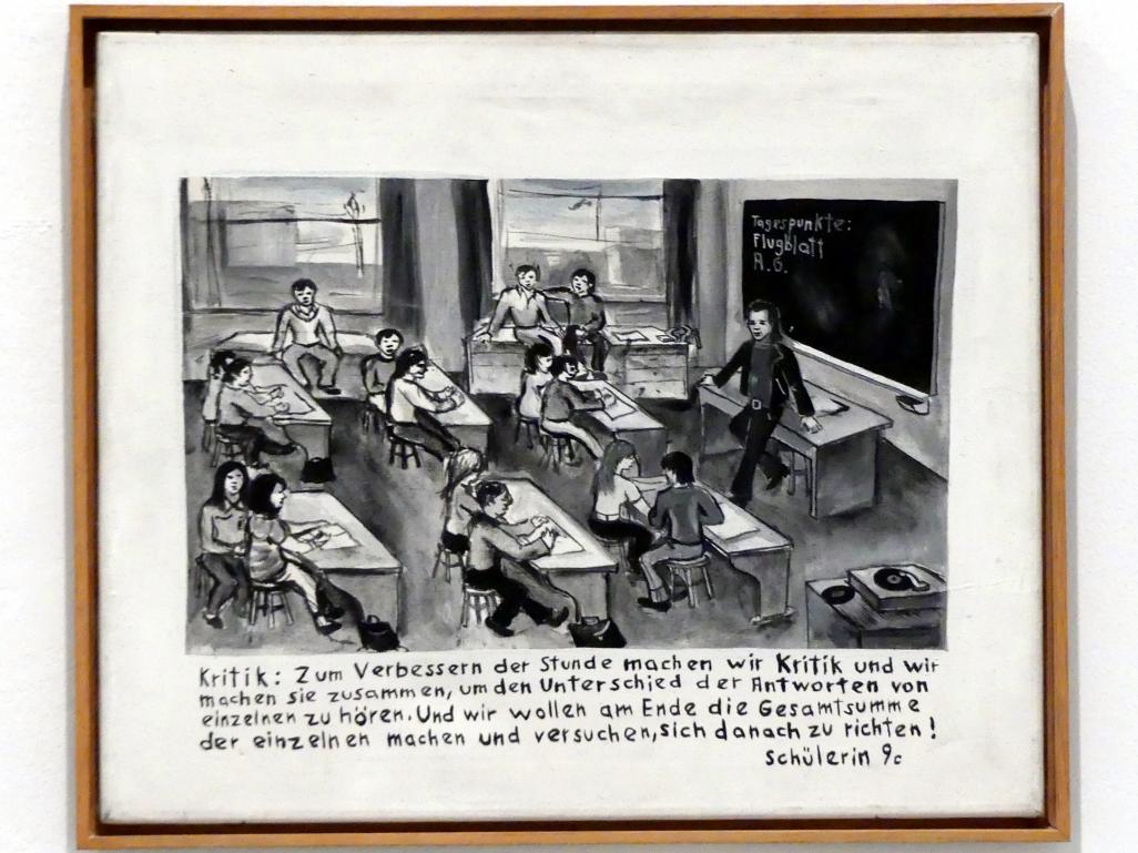 Jörg Immendorff (1965–2007), Kritik, Madrid, Museo Reina Sofía, Ausstellung "Jörg Immendorff - The Task of the Painter" vom 30.10.2019-13.04.2020, Saal 2, 1972