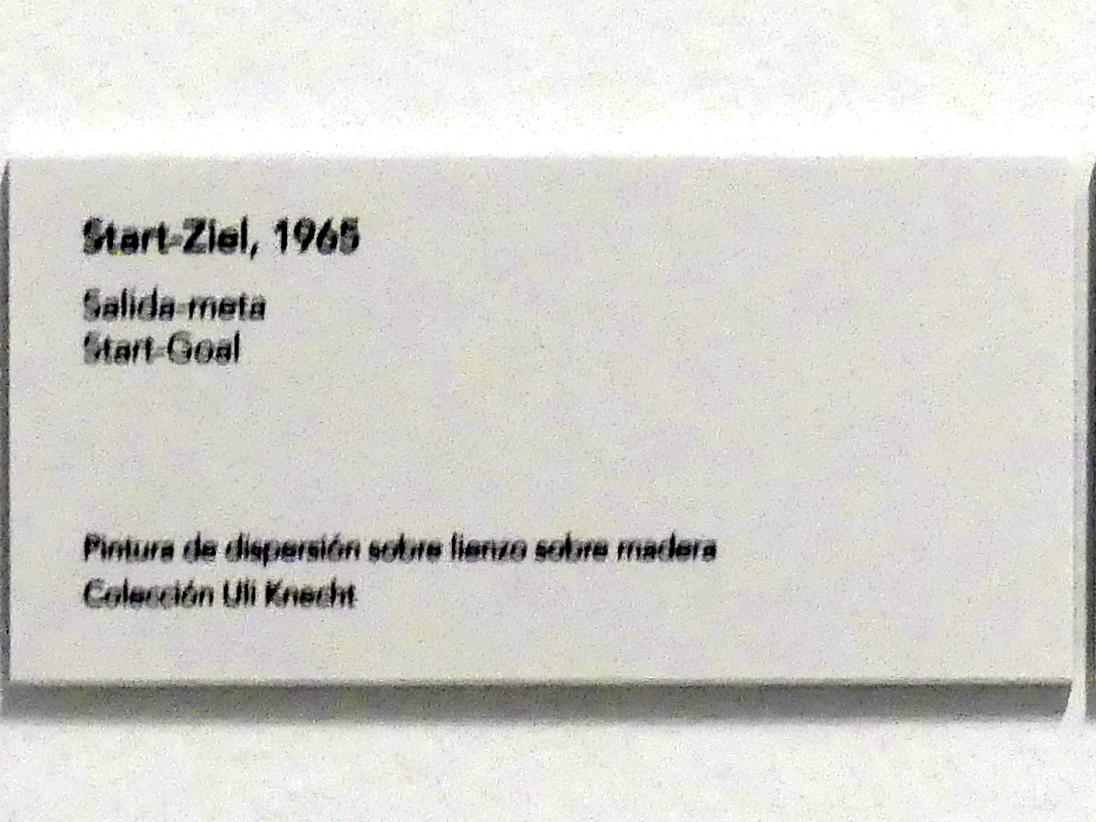 Jörg Immendorff (1965–2007), Start-Ziel, Madrid, Museo Reina Sofía, Ausstellung "Jörg Immendorff - The Task of the Painter" vom 30.10.2019-13.04.2020, Saal 1, 1965, Bild 2/2