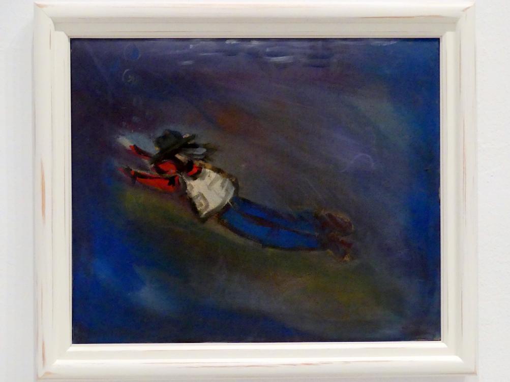 Jörg Immendorff (1965–2007), Beuys als Nichtschwimmer, Madrid, Museo Reina Sofía, Ausstellung "Jörg Immendorff - The Task of the Painter" vom 30.10.2019-13.04.2020, Saal 1, 1968