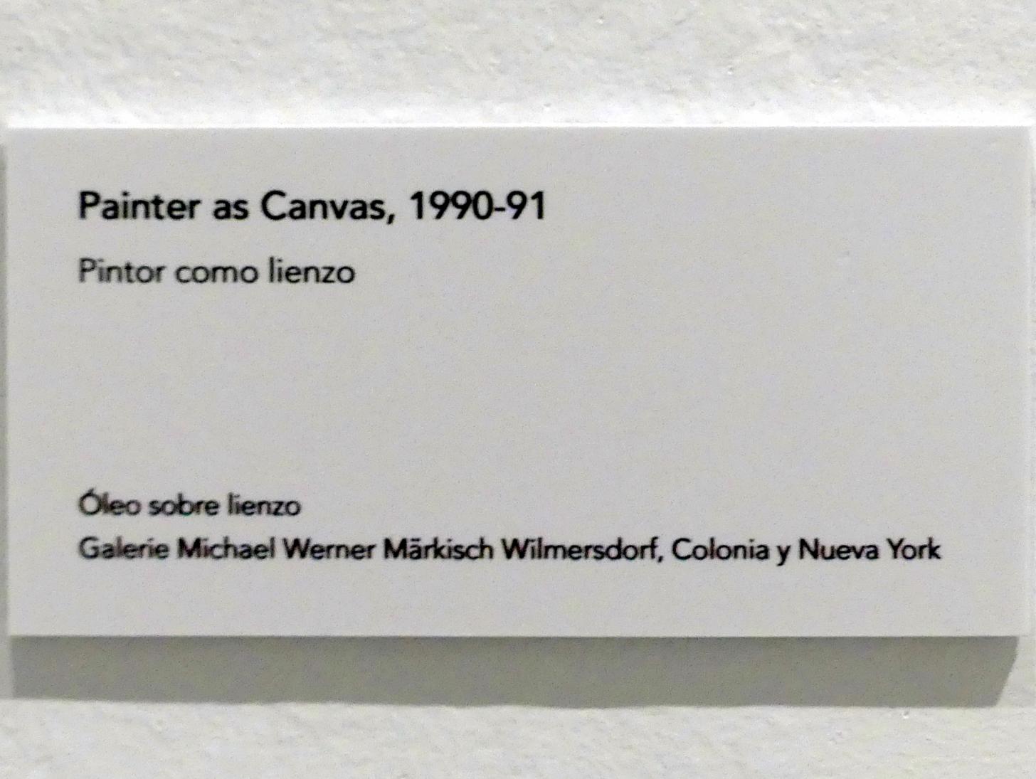 Jörg Immendorff (1965–2007), Painter as Canvas, Madrid, Museo Reina Sofía, Ausstellung "Jörg Immendorff - The Task of the Painter" vom 30.10.2019-13.04.2020, Saal 8, 1990–1991, Bild 2/2