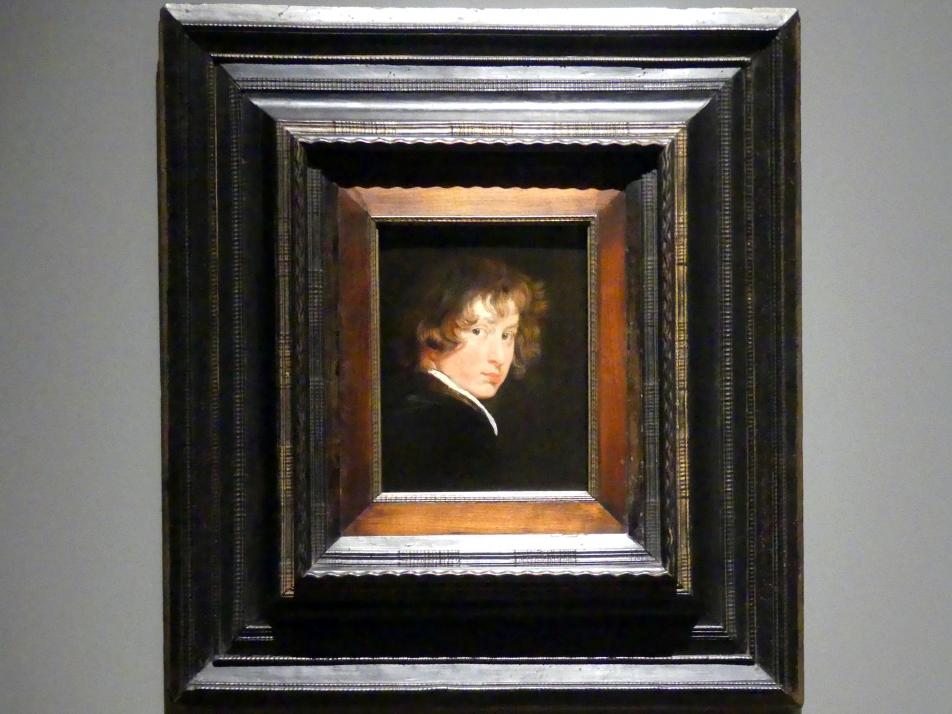 Anthonis (Anton) van Dyck (1614–1641), Selbstbildnis, München, Alte Pinakothek, Ausstellung "Van Dyck" vom 25.10.2019-02.02.2020, Selbstbildnisse und ganzfigurige Porträts - 2, um 1615, Bild 2/4