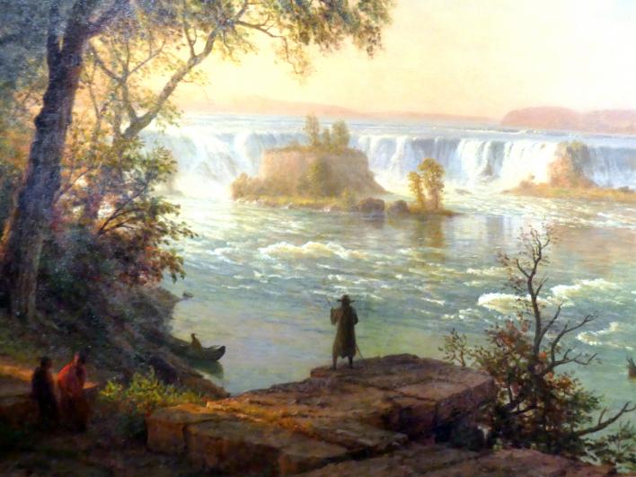 Albert Bierstadt (1859–1883), Die Wasserfälle von San Antonio, Madrid, Museo Thyssen-Bornemisza, Saal E, nordamerikanische Malerei des 19. Jahrhunderts, um 1880–1887, Bild 2/3