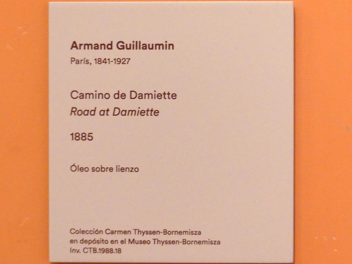 Armand Guillaumin (1869–1899), Straße bei Damiette, Madrid, Museo Thyssen-Bornemisza, Saal H, europäische Malerei des 19.Jahrhunderts, 1885, Bild 2/2