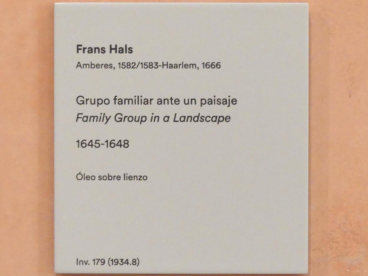 Frans Hals (1616–1664), Familie in einer Landschaft, Madrid, Museo Thyssen-Bornemisza, Saal 22, niederländische Malerei des 16. Jahrhunderts, 1645–1648, Bild 2/2