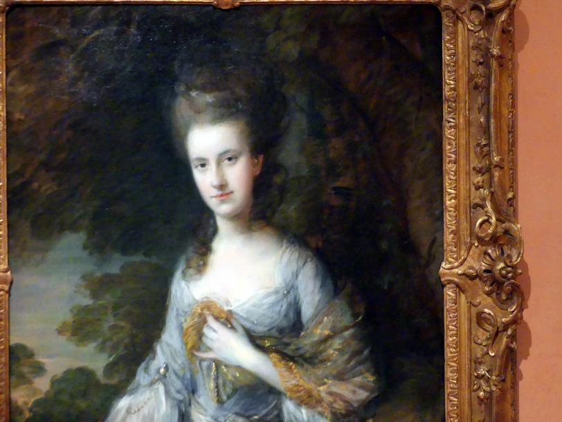 Thomas Gainsborough (1748–1788), Porträt von Sarah Buxton, Madrid, Museo Thyssen-Bornemisza, Saal 28, französische und englische Malerei des 18. Jahrhunderts, um 1776–1777, Bild 2/3