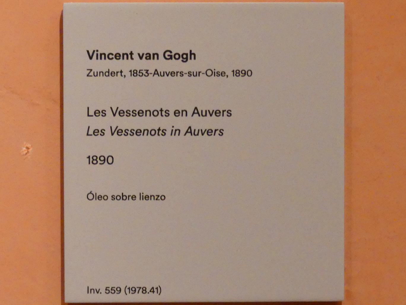 Vincent van Gogh (1882–1890), Vessenots in Auvers, Madrid, Museo Thyssen-Bornemisza, Saal 32, europäische Malerei des 19. Jahrhunderts, 1890, Bild 4/4