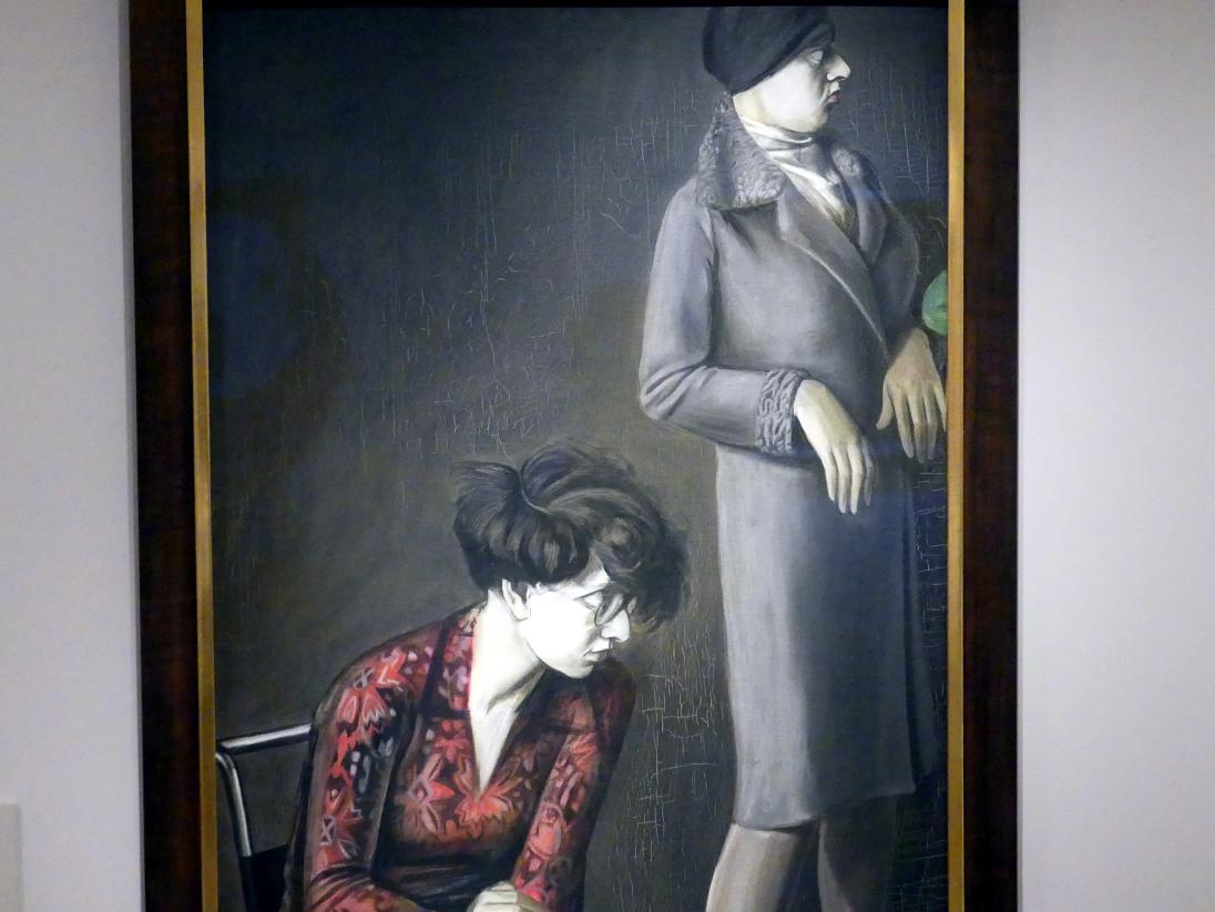 Karl Hubbuch (1929–1959), Doppelporträt Hilde II, Madrid, Museo Thyssen-Bornemisza, Saal 39, Realismus der Zwischenkriegszeit, um 1929, Bild 2/6