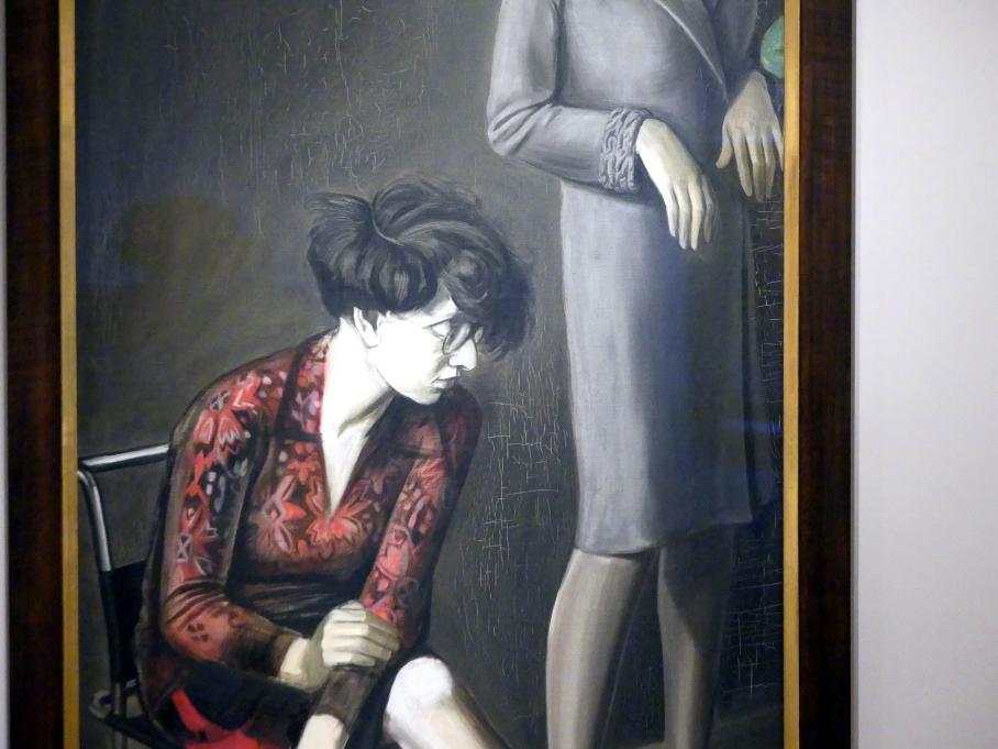 Karl Hubbuch (1929–1959), Doppelporträt Hilde II, Madrid, Museo Thyssen-Bornemisza, Saal 39, Realismus der Zwischenkriegszeit, um 1929, Bild 3/6