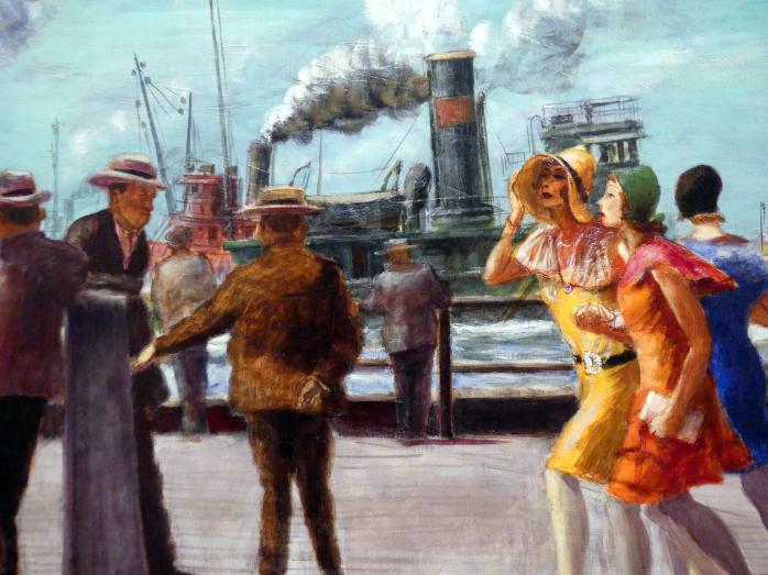 Reginald Marsh (1926–1933), Battery Park (New York), Madrid, Museo Thyssen-Bornemisza, Saal 40, Realismus der Zwischenkriegszeit, um 1926, Bild 2/3