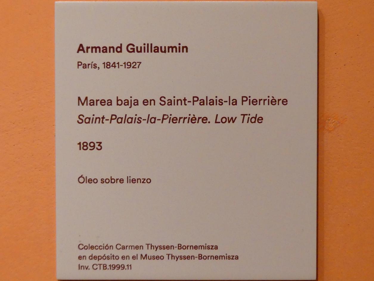 Armand Guillaumin (1869–1899), Saint-Palais-la-Pierrière bei Ebbe, Madrid, Museo Thyssen-Bornemisza, Saal K, europäische Malerei des 19.Jahrhunderts, 1893, Bild 2/2