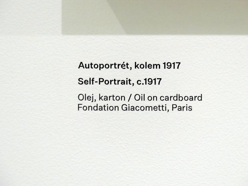 Alberto Giacometti (1914–1965), Selbstporträt, Prag, Nationalgalerie im Messepalast, Ausstellung "Alberto Giacometti" vom 18.07.-01.12.2019, Familie, um 1917, Bild 3/3