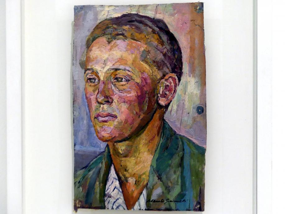 Alberto Giacometti (1914–1965), Bildnis eines jungen Mannes (Bruno Giacometti), Prag, Nationalgalerie im Messepalast, Ausstellung "Alberto Giacometti" vom 18.07.-01.12.2019, Familie, 1920–1922, Bild 2/3