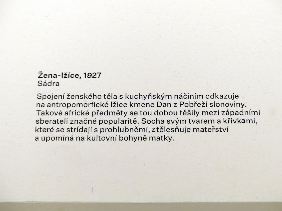 Alberto Giacometti (1914–1965), Löffel-Frau, Prag, Nationalgalerie im Messepalast, Ausstellung "Alberto Giacometti" vom 18.07.-01.12.2019, Avantgarde, 1927, Bild 3/4