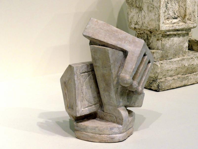 Alberto Giacometti (1914–1965), Komposition ("Kubist II"), Prag, Nationalgalerie im Messepalast, Ausstellung "Alberto Giacometti" vom 18.07.-01.12.2019, Avantgarde, um 1927, Bild 2/3