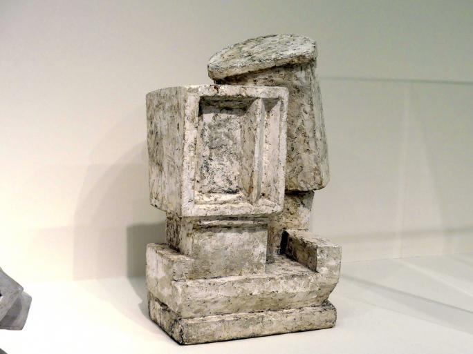 Alberto Giacometti (1914–1965), Komposition ("Kubist I, Paar"), Prag, Nationalgalerie im Messepalast, Ausstellung "Alberto Giacometti" vom 18.07.-01.12.2019, Avantgarde, 1926–1927, Bild 2/3